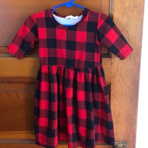Little Girls Buffalo Plaid Dress